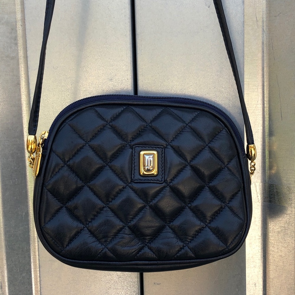 Judith Leiber quilted leather crossbody